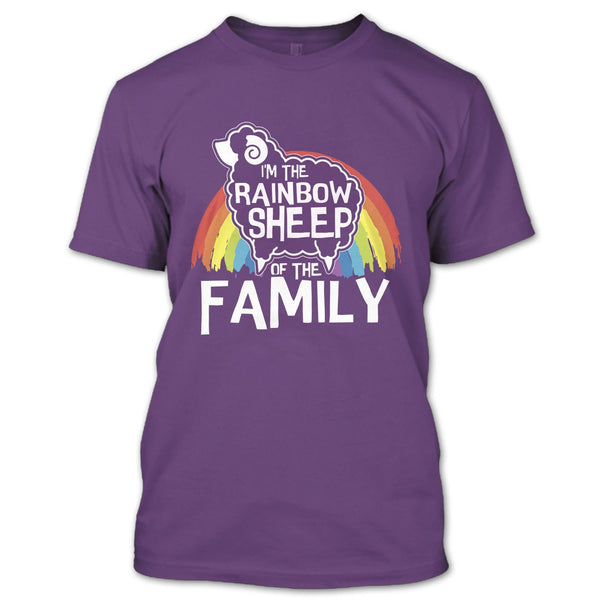 I'm The Rainbow Sheep Of Family T Shirt, Coolest Rainbow Sheep T Shirt