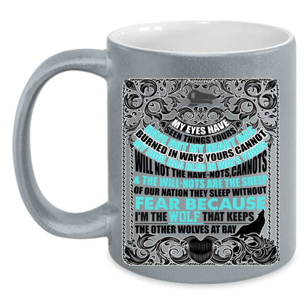 I Will Defend My Family My Friends Coffee Mug, I'm A Policeman Accent Mug
