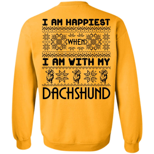 I Love My Dog T Shirt, I Am With My Dachshund Sweatshirt
