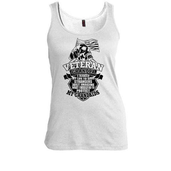 Veteran Grandpa T Shirt, To Protect My Grandkids Tank Top
