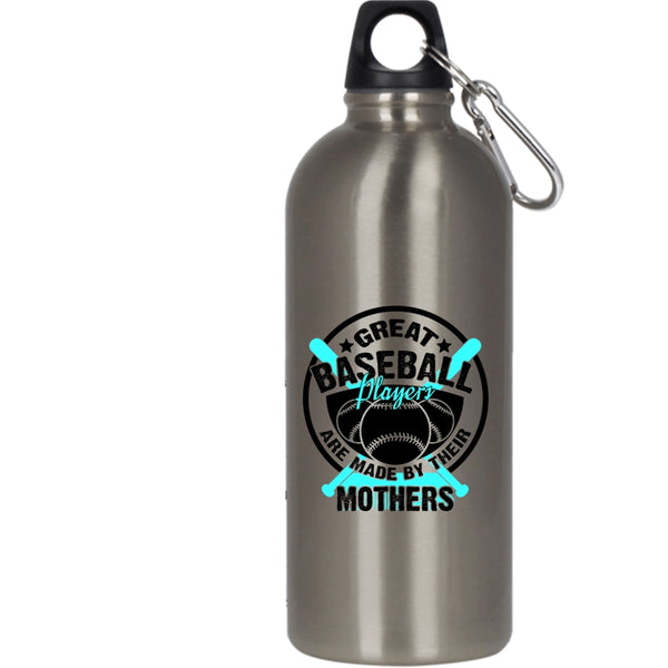 Great Baseball Players 20 oz Stainless Steel Bottle,Cool Baseball Mom Outdoor Sports Water Bottle