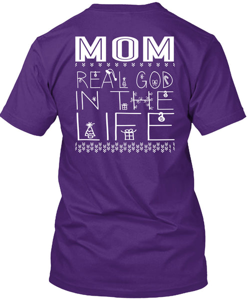 Mom Real God In The Life T Shirt, This Girl Loves Christmas T Shirt