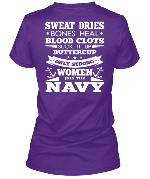 Women Join The Navy T Shirt, Sweat Dries T Shirt