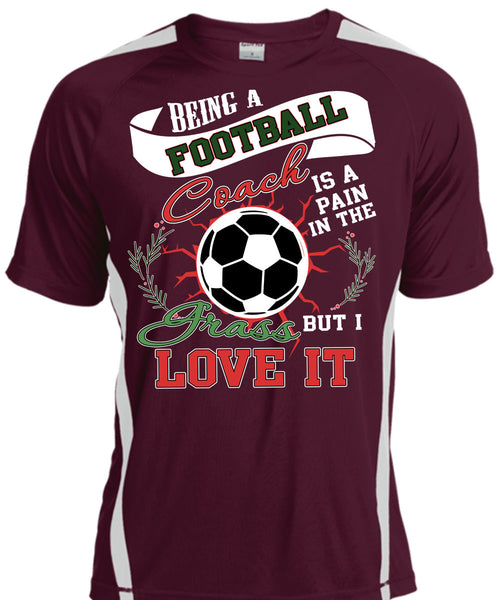 Being A Football Coach T Shirt, I Grass Live It T Shirt, Cool Shirt
