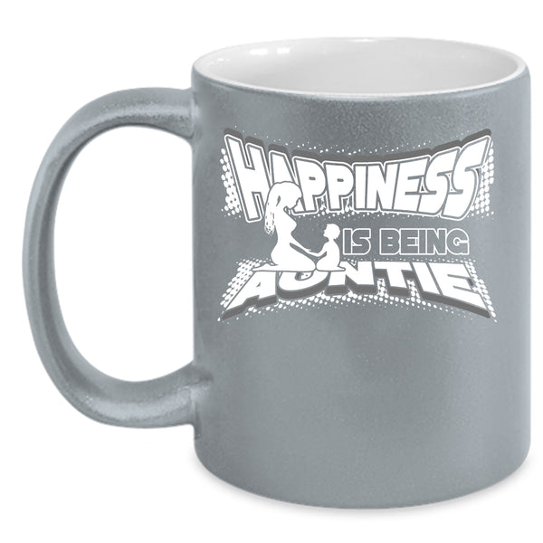 Happiness Is Being Auntie Coffee Mug, Cute Aunt Coffee Cup