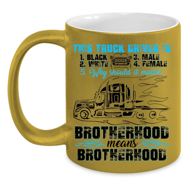 Cool Gift For Truck Driver Coffee Mug, Truck Driver Accent Mug