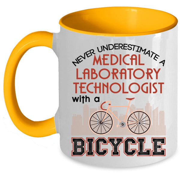 Bicycle Coffee Mug, Medical Laboratory Technologist Accent Mug