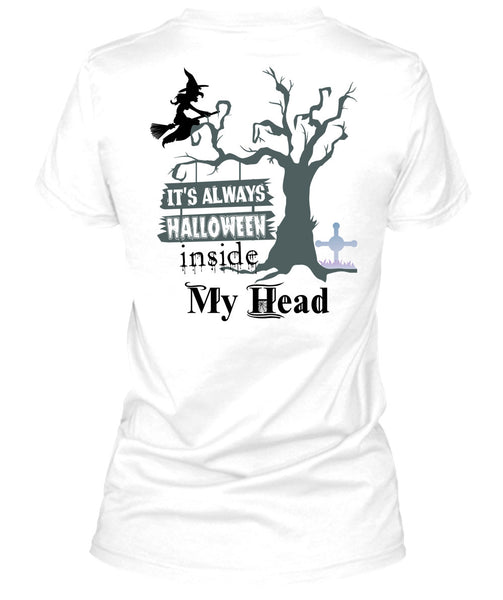 It's Always Halloween Inside My Head T Shirt, Wait For Halloween T Shirt