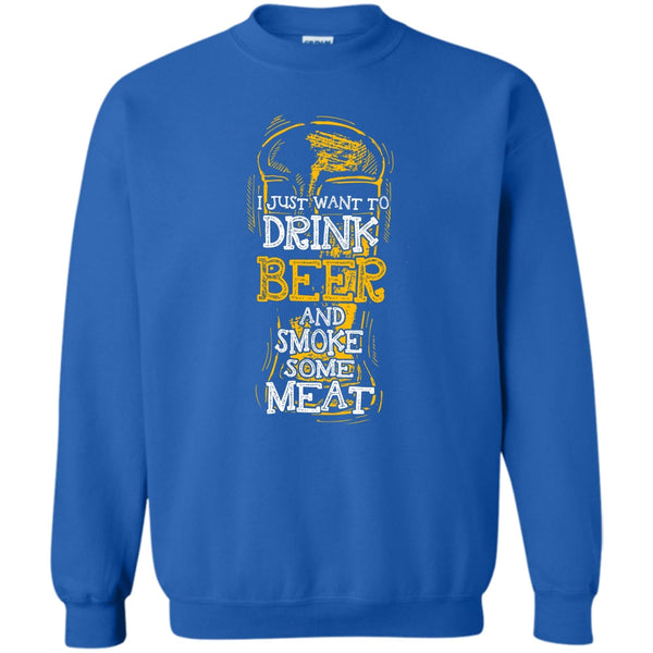 And Smoke Some Meat T Shirt, Coolest Beer Drinker Sweatshirt