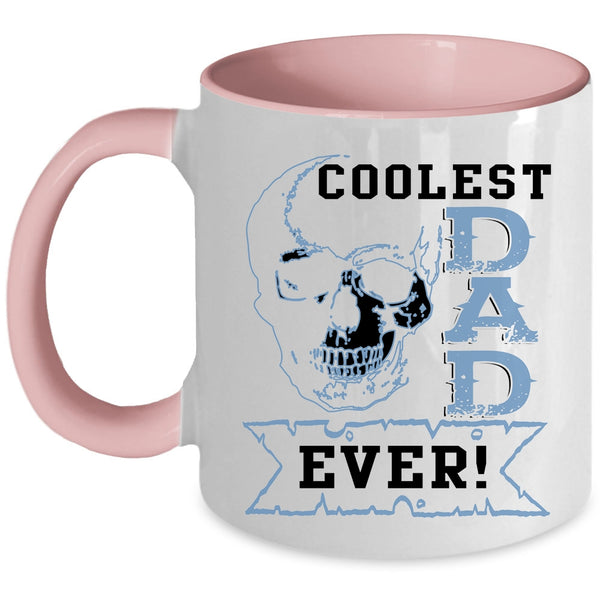 Cool Gift For Dad Coffee Mug, Coolest Dad Ever Accent Mug