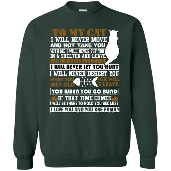 I Love You And You Are My Family T Shirt, Coolest Cat Lover Sweatshirt