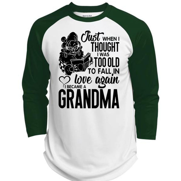 I Became A Grandma T Shirt, I Love Grandma T Shirt, Awesome T-Shirts  (Polyester Game Baseball Jersey)