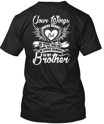 A black t-shirt with the shopify logo