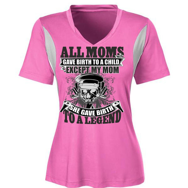 She Gave Birth To A Legend T Shirt, I Love Mom T Shirt, Awesome T-Shirts