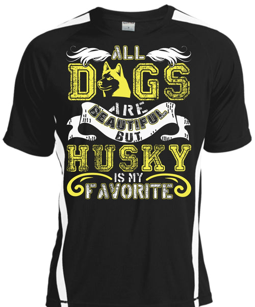 A black t-shirt with the shopify logo