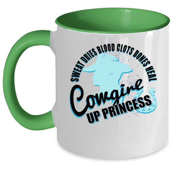 Cool Gift For My Daughter Coffee Mug, Cowgirl Up Princess Accent Mug