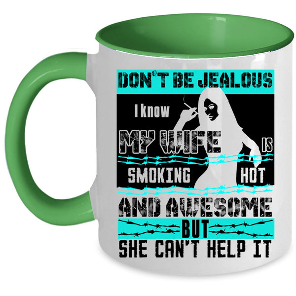 I Love My Wife Coffee Mug, I Know My Wife Is Awesome Accent Mug