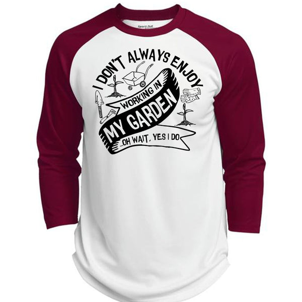 Working In My Garden T Shirt, I Love Gardening T Shirt, Awesome T-Shirts  (Polyester Game Baseball Jersey)