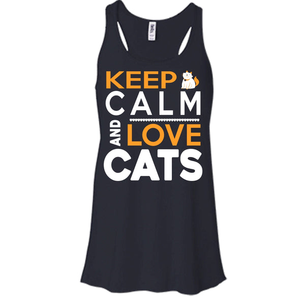 Keep Calm And Love Cat Shirt, Cool Cat Shirt