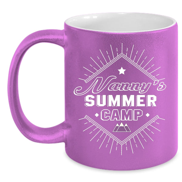 Nanny's Summer Camp Coffee Mug, Cool Camping Nanny Coffee Cup