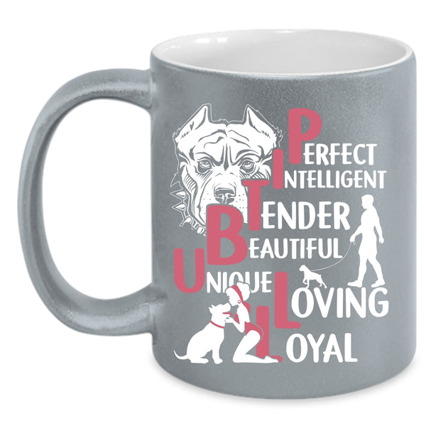 Pitbull Coffee Mug, Lovely Pitbull Lovers Coffee Cup