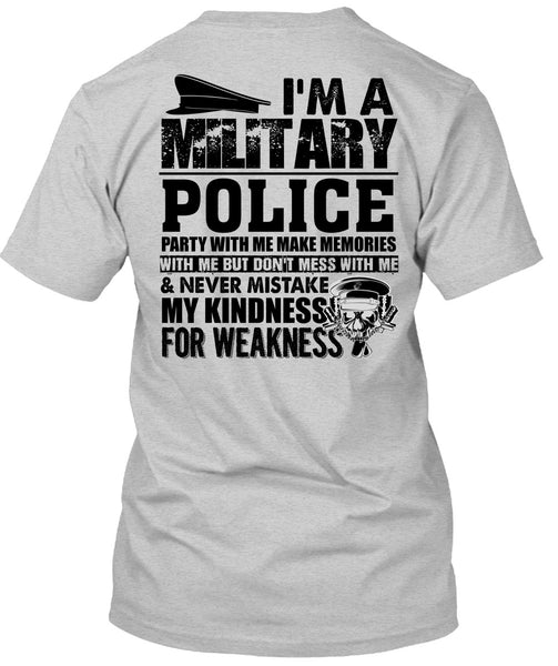 I'm A Military Police T Shirt, I Love Police T Shirt