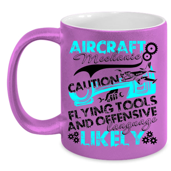 Cool Gift For Mechanics Coffee Mug, Aircraft Mechanic Accent Mug