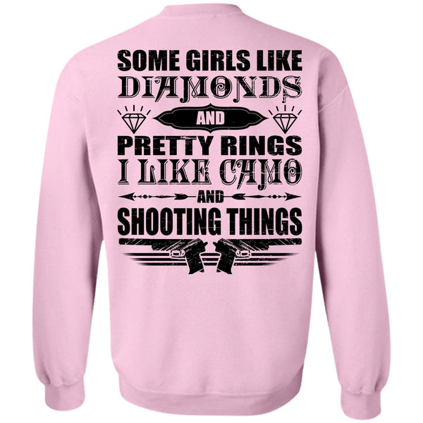 I Love Hunter T Shirt, I Like Camo And Shooting Things Sweatshirt