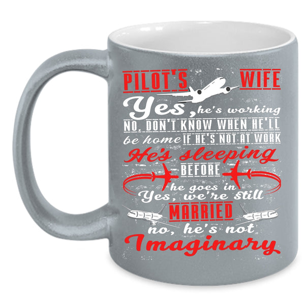 Pilot's Wife Coffee Mug, Beautiful Pilot's Wife Coffee Cup