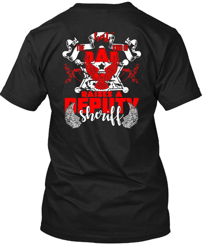 A black t-shirt with the shopify logo