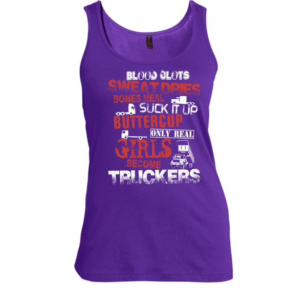 Only Rel Girls Become Truckers T Shirt, Coolest Trucker T Shirt, Cool T Shirt