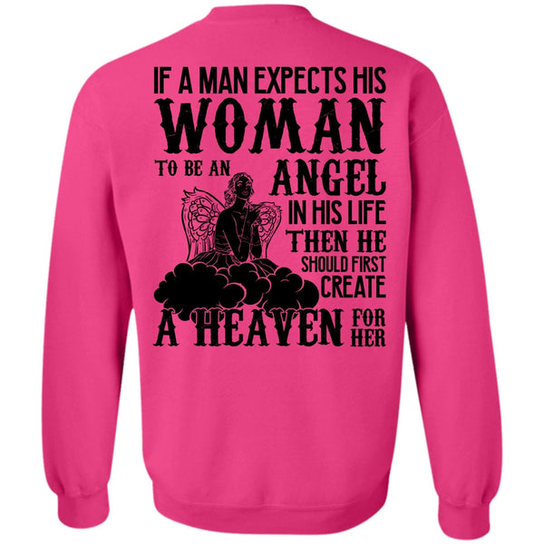 I Love Wife T Shirt, Woman To Be An Angel Sweatshirt