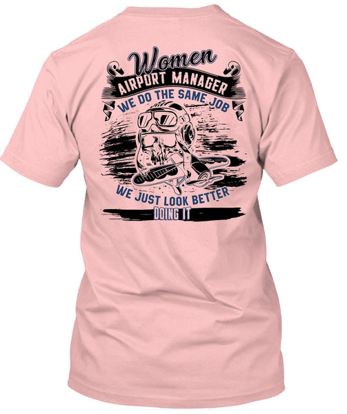 Women Aiport Manager T Shirt, I Love Manager T Shirt