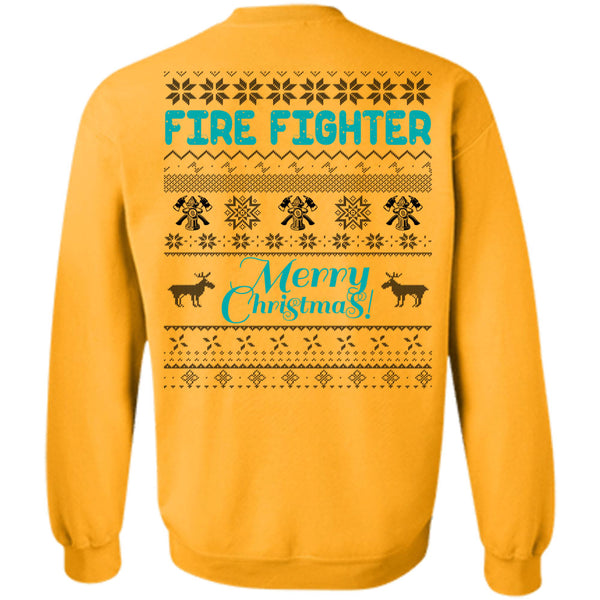 I Love Firefighter T Shirt, Firefighter Merry Christmas Sweatshirt