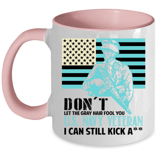 Funny U.S Navy Veteran Coffee Mug, U.S Navy Veteran Accent Mug