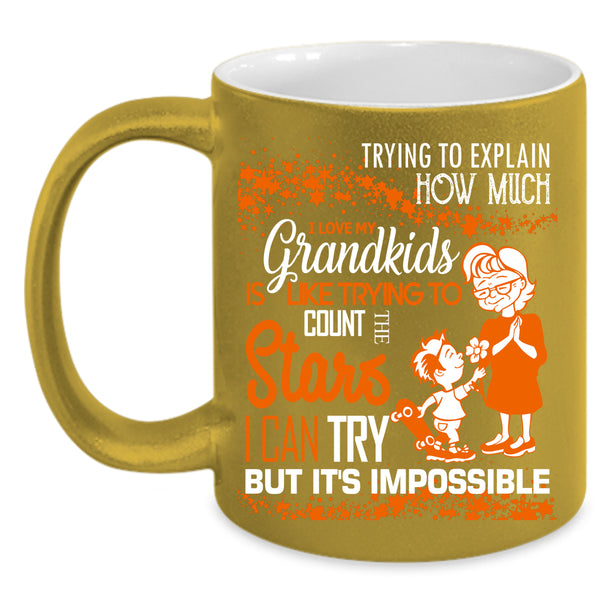 I Love My Grandkids Coffee Mug, Cool Grandmas Coffee Cup
