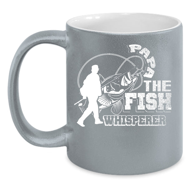 Papa Coffee Mug, Cool Fishing Dad Coffee Cup