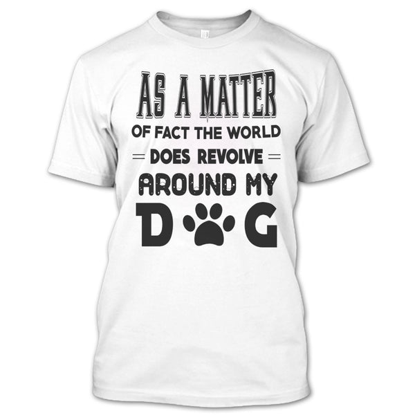 A black t-shirt with the shopify logo