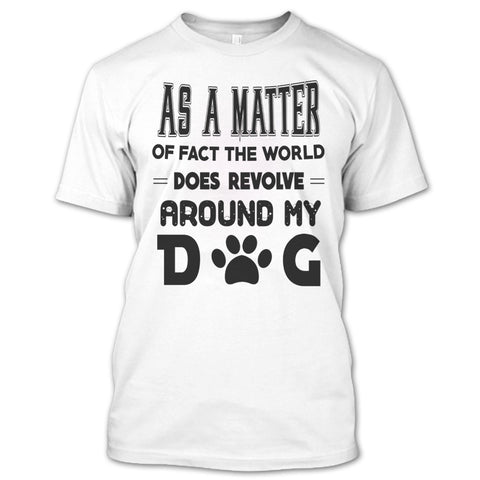 A black t-shirt with the shopify logo