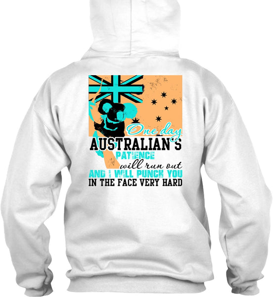 On Day Australian's Patience T Shirt, I Love Veteran T Shirt