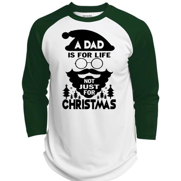 A Dad Is For Life Not Just For Christmas T Shirt, Being A Dad T Shirt, Awesome T-Shirts  (Polyester Game Baseball Jersey)