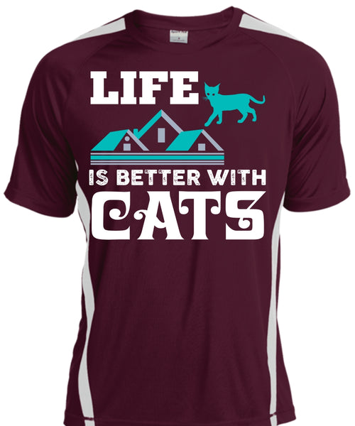 Life Is Better With Cats T Shirt, Cool Pets T Shirt, Home T Shirt