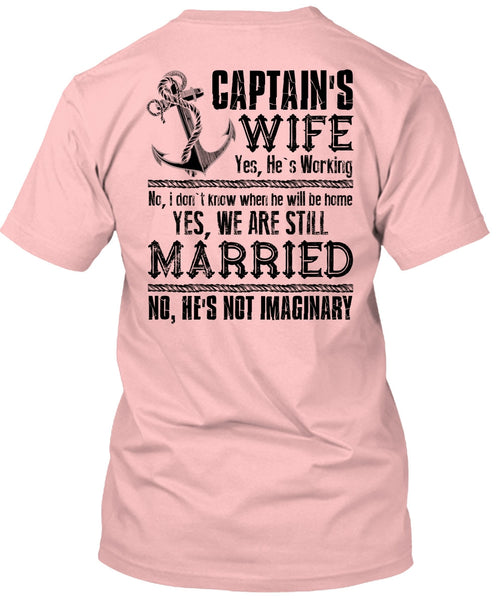Captain's Wife T Shirt, I Love Husband T Shirt