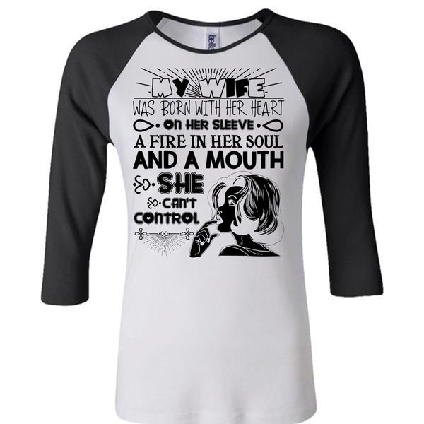 My Wife Was Born With Her Heart T Shirt, I Love Wife T Shirt, Awesome T-Shirts