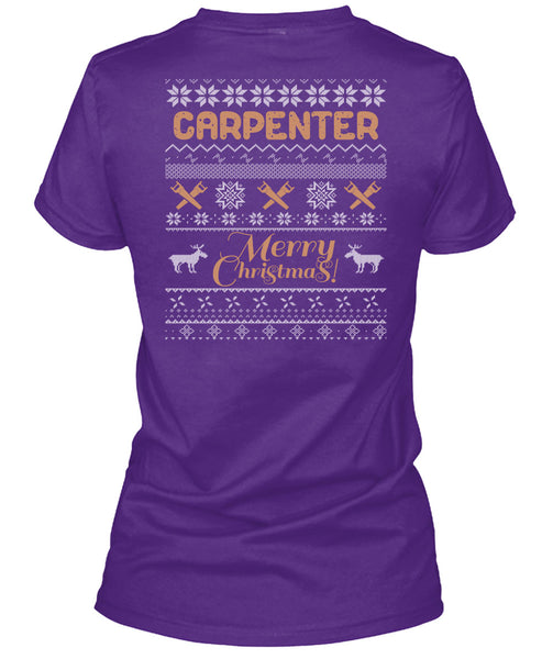 Carpenter Merry Christmas T Shirt, Being A Carpenter T Shirt