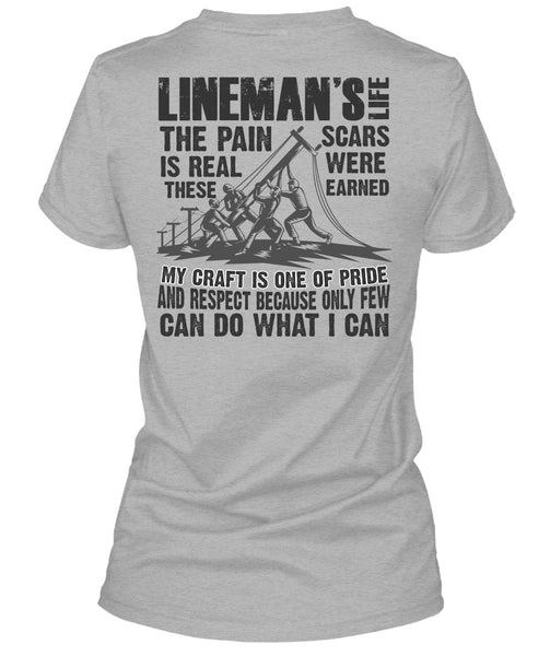 Lineman's Life T Shirt, I Love Lineman T Shirt