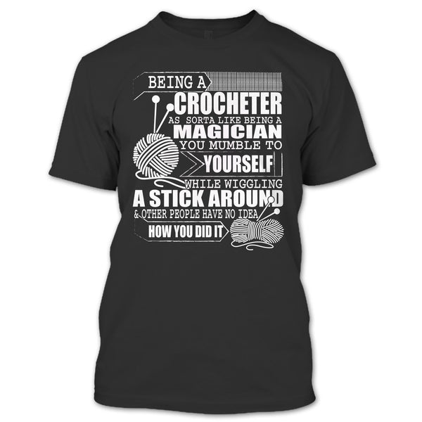 A black t-shirt with the shopify logo