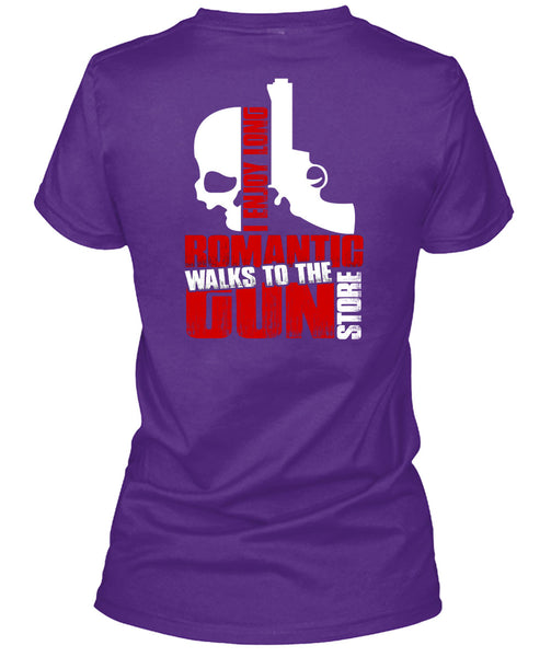 Walks To The Gun Store T Shirt, I Love Gun T Shirt