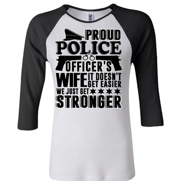 Proud Police Officer's Wife T Shirt, I Love Police T Shirt, Awesome T-Shirts