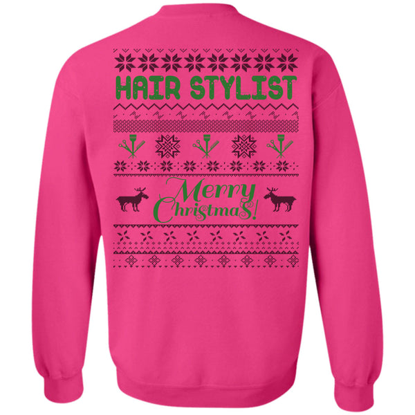 I Love Hair Stylist T Shirt, Hair Stylist Merry Christmas Sweatshirt